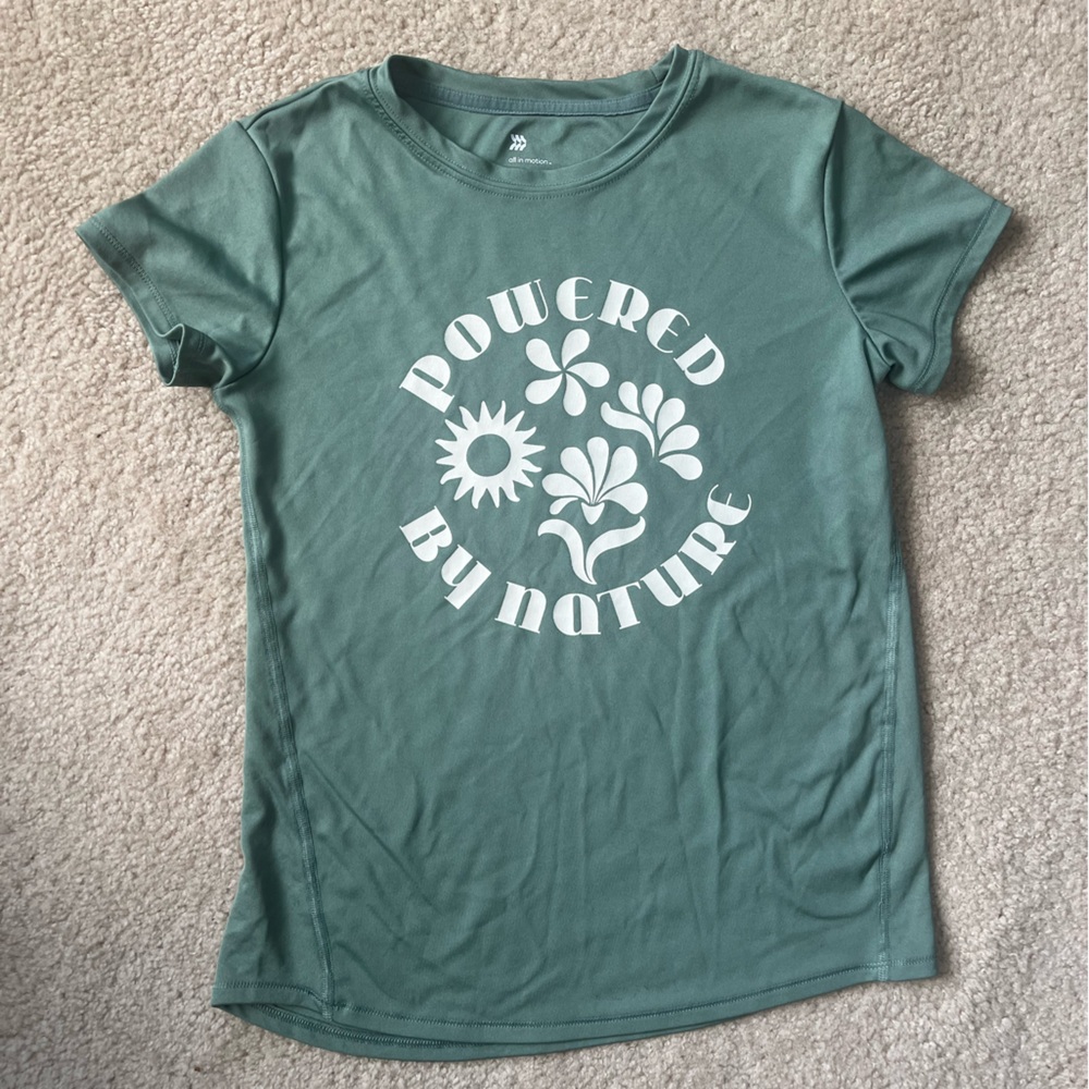 All in Motion Green Kids Tee - Powered by Nature